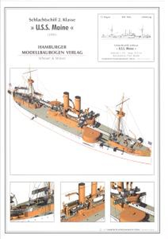 7B Plan Armored cruiser USS Maine (1895) - HMV.jpg